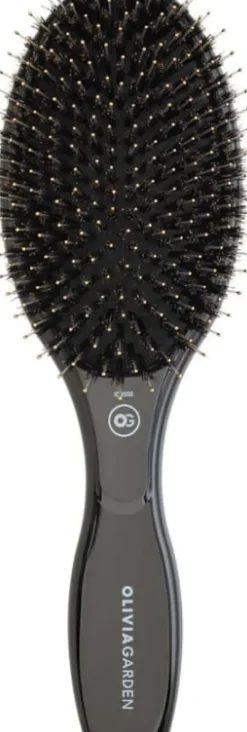 Olivia Garden Expert Care Oval - Boar & Nylon Bristles Black (U)