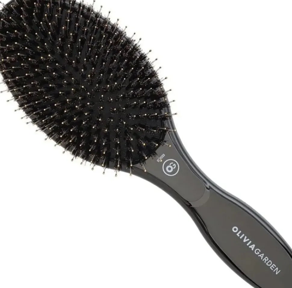 Olivia Garden Expert Care Oval - Boar & Nylon Bristles Black (U)