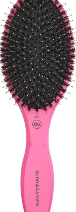 Olivia Garden Expert Care Oval - Boar & Nylon Bristles Pink