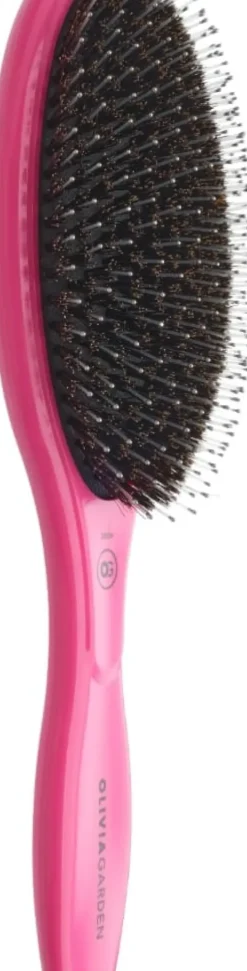 Olivia Garden Expert Care Oval - Boar & Nylon Bristles Pink