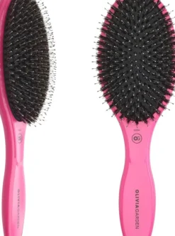 Olivia Garden Expert Care Oval - Boar & Nylon Bristles Pink