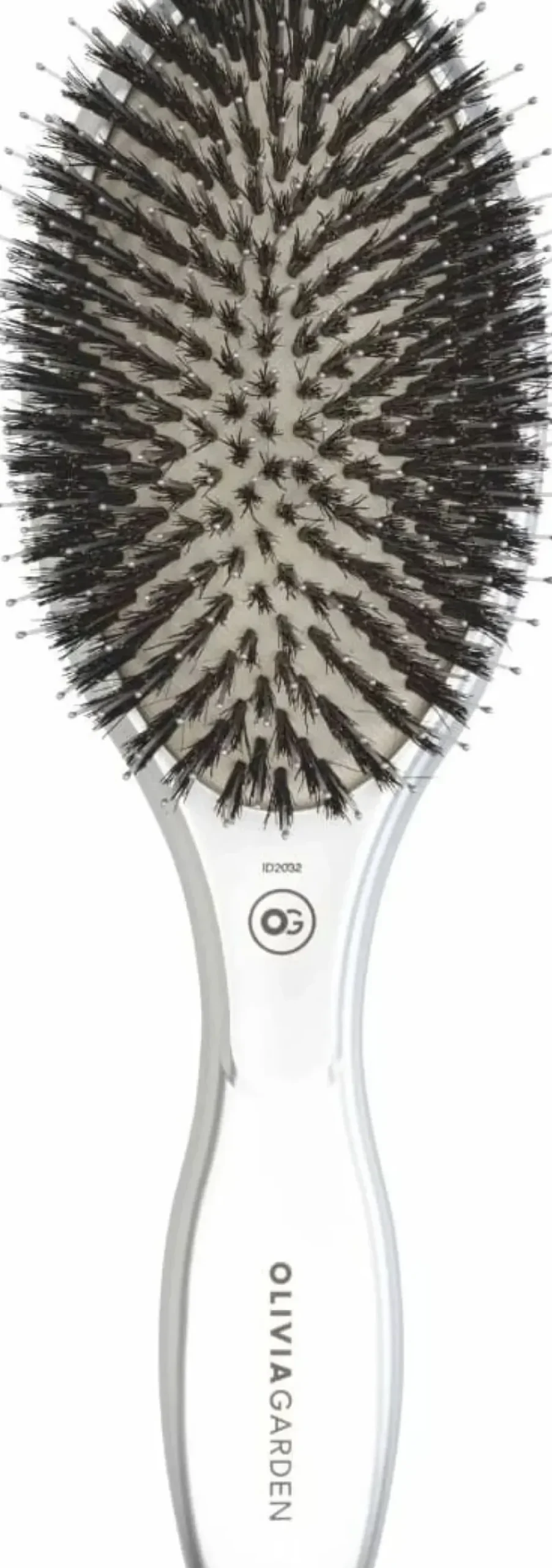 Olivia Garden Expert Care Oval - Boar & Nylon Bristles Silver