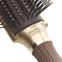 Olivia Garden Expert Style Control - Nylon Bristles Gold & Brown