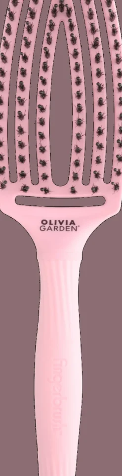 Olivia Garden Fingerbrush Boar & Nylon M Think Pink Jaipur Rose