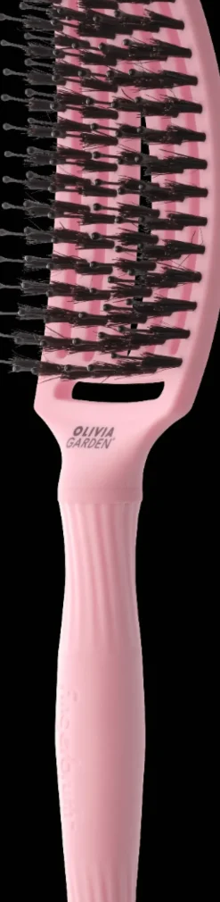Olivia Garden Fingerbrush Boar & Nylon M Think Pink Jaipur Rose