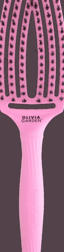 Olivia Garden Fingerbrush Boar & Nylon M Think Pink Pink Tokyo