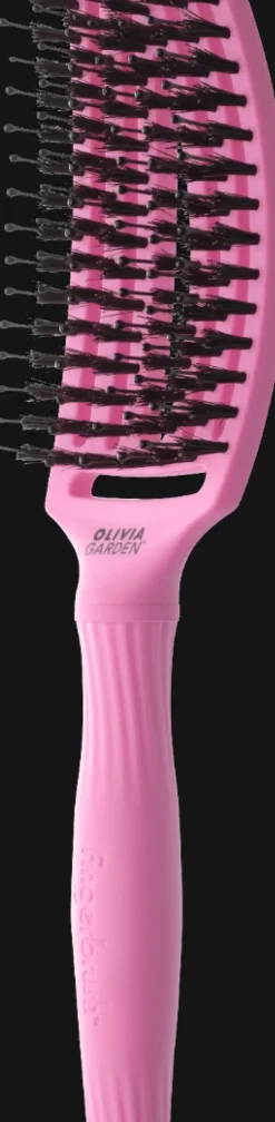 Olivia Garden Fingerbrush Boar & Nylon M Think Pink Pink Tokyo