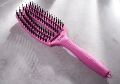 Olivia Garden Fingerbrush Boar & Nylon M Think Pink Pink Tokyo