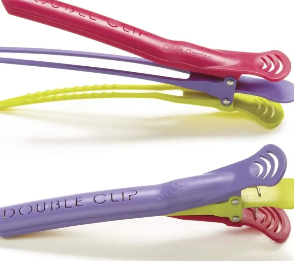 Olivia Garden 2-in-1 Sectioning Double Clip - 2 Pcs