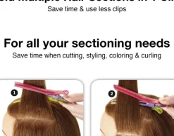 Olivia Garden 2-in-1 Sectioning Double Clip - 2 Pcs