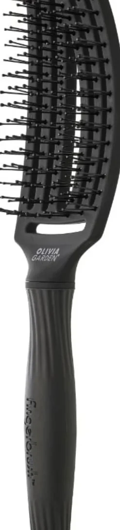 Olivia Garden OG Fingerbrush Care Iconic Double Bristles Black M