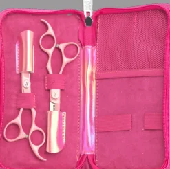 Olivia Garden Set Silk Cut Think Pink 5.75" + Thinner 6" 35 Teeth