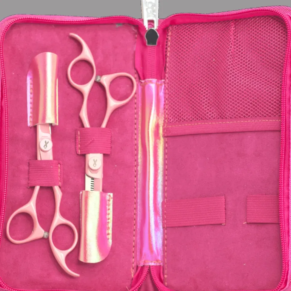 Olivia Garden Set Silk Cut Think Pink 5.75" + Thinner 6" 35 Teeth