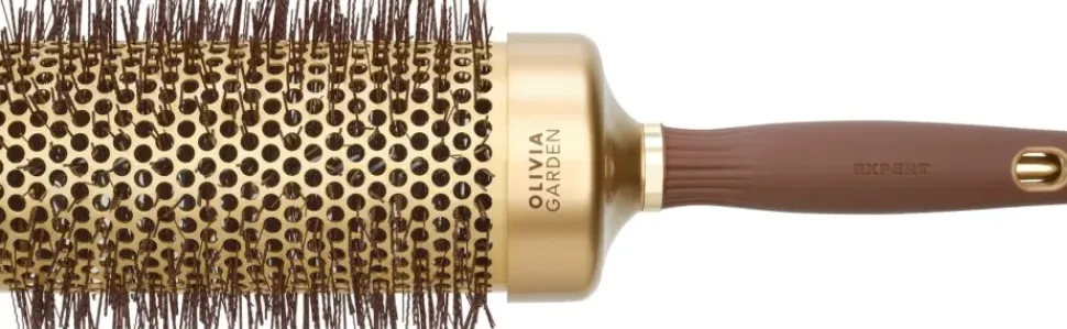 Olivia Garden XL Expert Blowout Speed Wavy Bristles Gold & Brown 65 mm