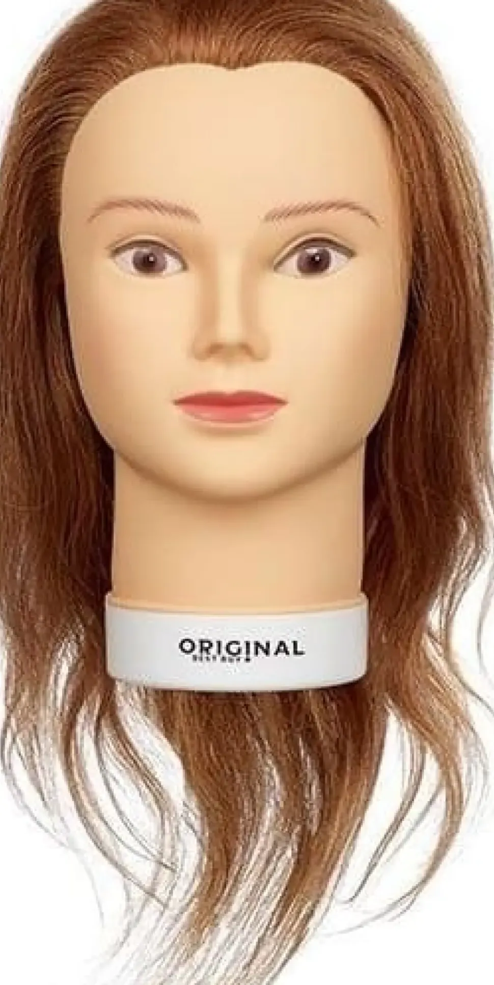 Original Best Buy - Islaine Træningshoved 100% Naturligt Hår 15-40 Cm