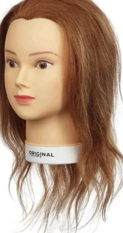 Original Best Buy - Islaine Træningshoved 100% Naturligt Hår 15-40 Cm