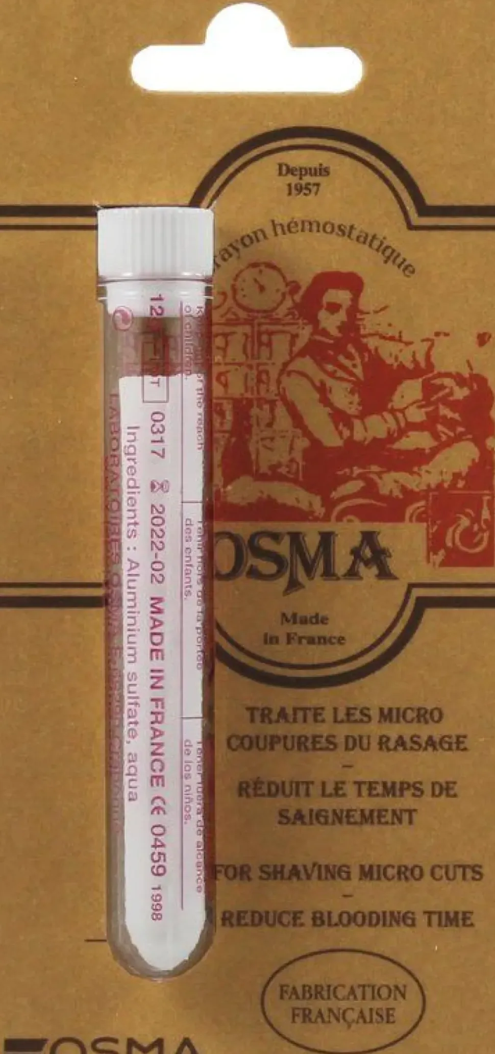 Osma Alum Styptic Pencil 12g