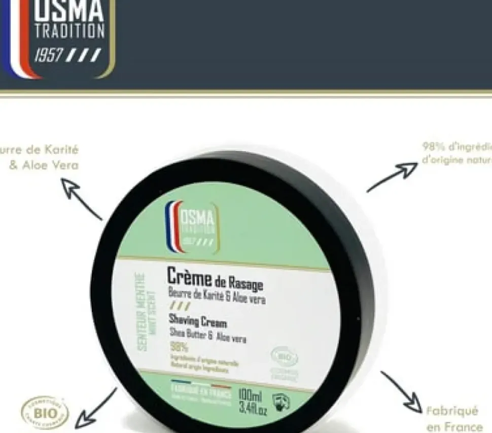 Osma Mint Shaving Cream 100 ml