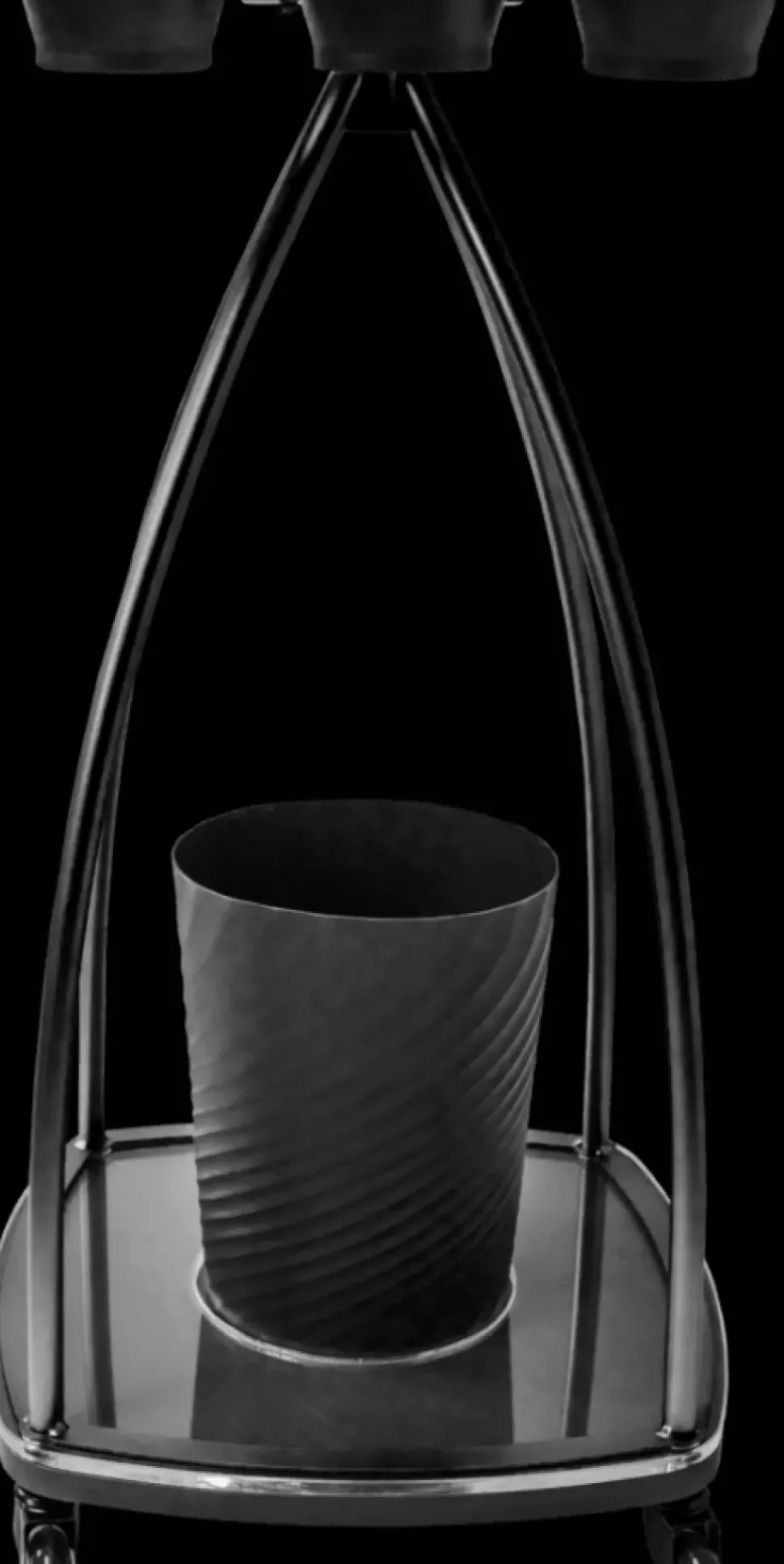 Procare Hair Hostess Trolley - Black Short