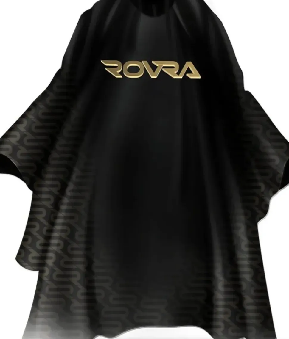 Rovra Baber Cape With Logo - Neoprene Collar - Black