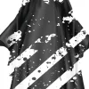 Rovra Barber Cape Splash - Black & White