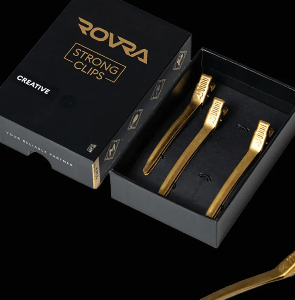 Rovra Set 4 Pcs Hair Clips - Gold