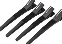 Rovra Set 4 Pcs Silicone Hair Clips - Black