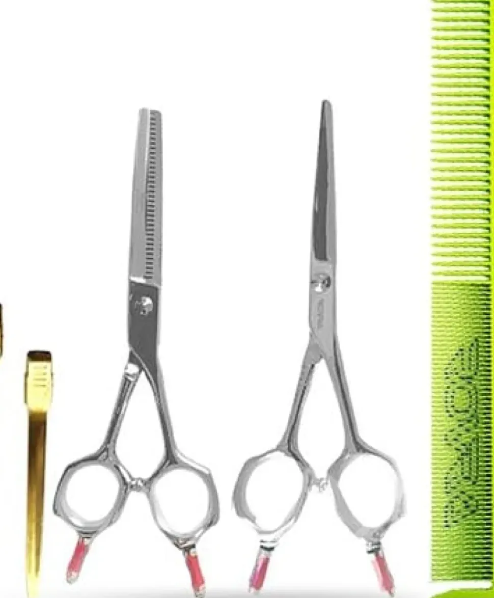 Rovra Set Scissors Student 5.5" + Hair Comb And Clips