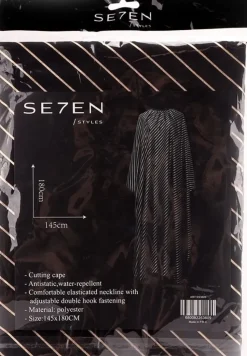 Se7en Styles Black Gold Barber Cape
