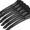 Se7en Styles Black Hair Clips 6 Pcs