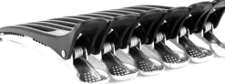 Se7en Styles Black Hair Clips 6 Pcs