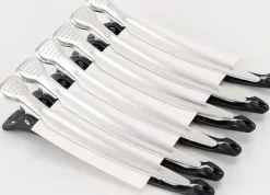 Se7en Styles Black Hair Clips 6 Pcs