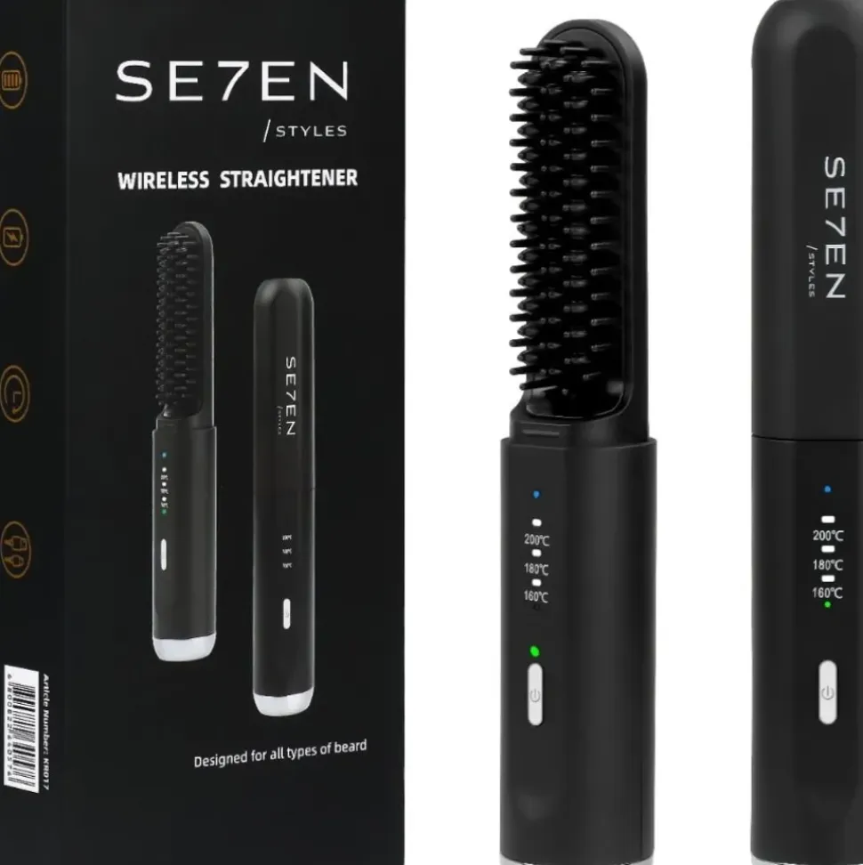 Se7en Styles Cordless Beard & Hair Straightener