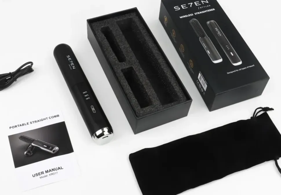 Se7en Styles Cordless Beard & Hair Straightener