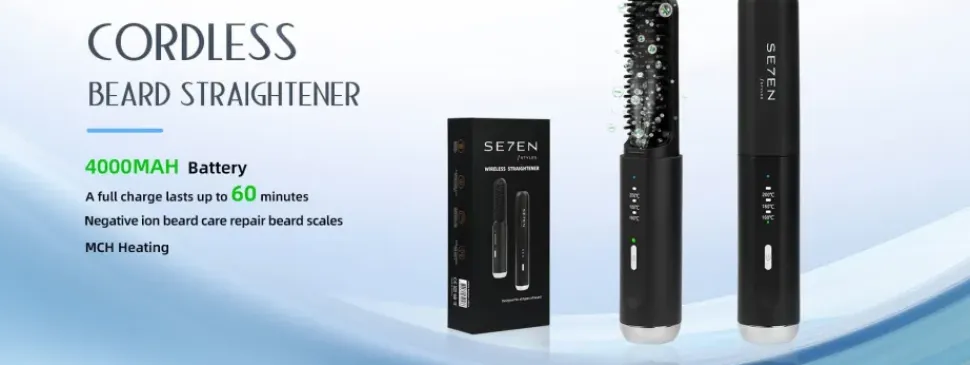 Se7en Styles Cordless Beard & Hair Straightener