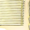 Se7en Styles Gold Metal Handle Comb - 21.5 cm