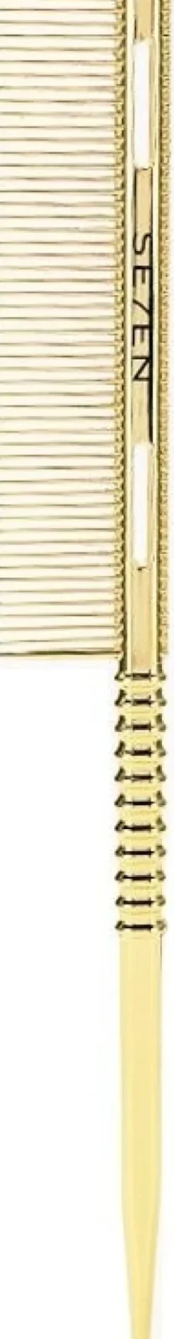 Se7en Styles Gold Metal Tail Comb - 23 cm