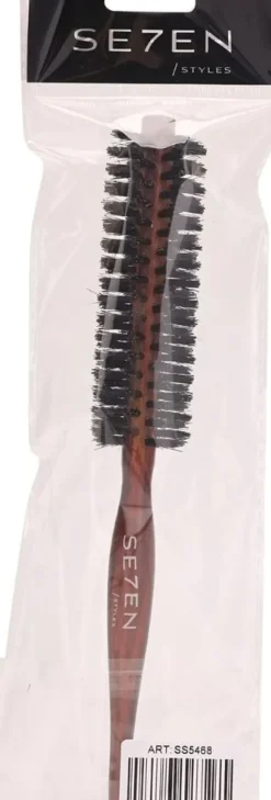 Se7en Styles Medium Wooden Round Brush 12 mm