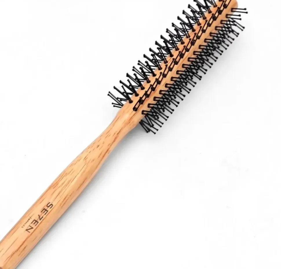 Se7en Styles White Wooden Round Brush 12 mm