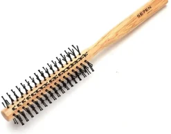 Se7en Styles White Wooden Round Brush 12 mm