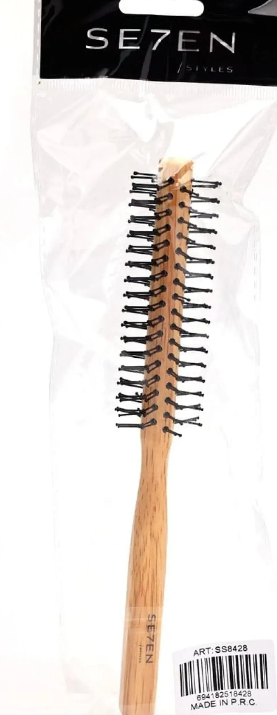 Se7en Styles White Wooden Round Brush 12 mm