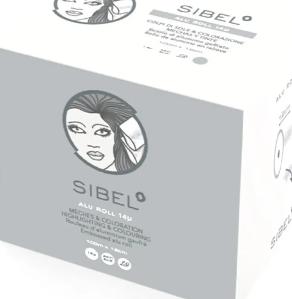 Sibel - Alufoil Embossed Roll 14µ Silver 12cmx100m