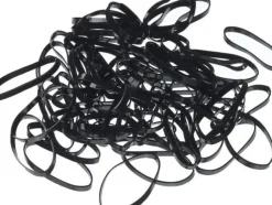 Sibel Black Hair Elastics 40 mm - 250 Pcs