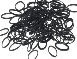 Sibel - Black Hair Ties 20 mm - 500 pcs