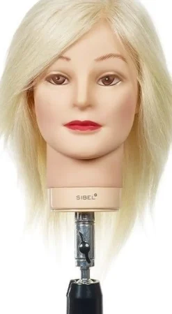 Sibel - Blondy Training Head 100% Natural Hair 20-25 Cm