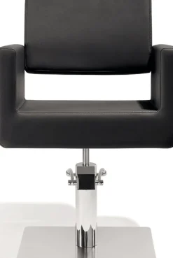 Sibel FELICITAS Styling Chair With Square Base Black Leather