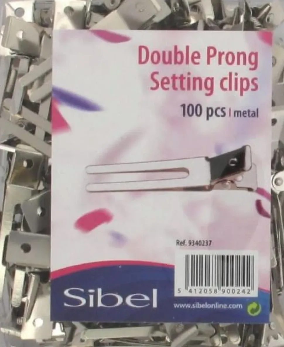 Sibel 2-Pins Metal Clips - 20 Pcs