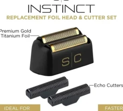 StyleCraft Foils & Cutters Instinct Metal Shaver Black