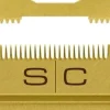 StyleCraft Gold Titanium DLC Fixed Fade Blade with Slim Deep Tooth Cutter