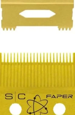 StyleCraft Gold Titanium Faber Slim Deep Tooth Blade with Slim Deep Tooth Cutter